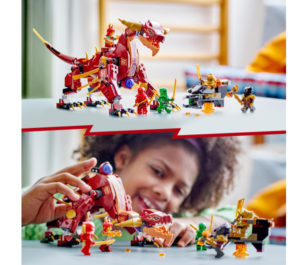 LEGO Ninjago 71793 Lawowy smok zmieniający się w falę ognia - 1144474 - zdjęcie 6